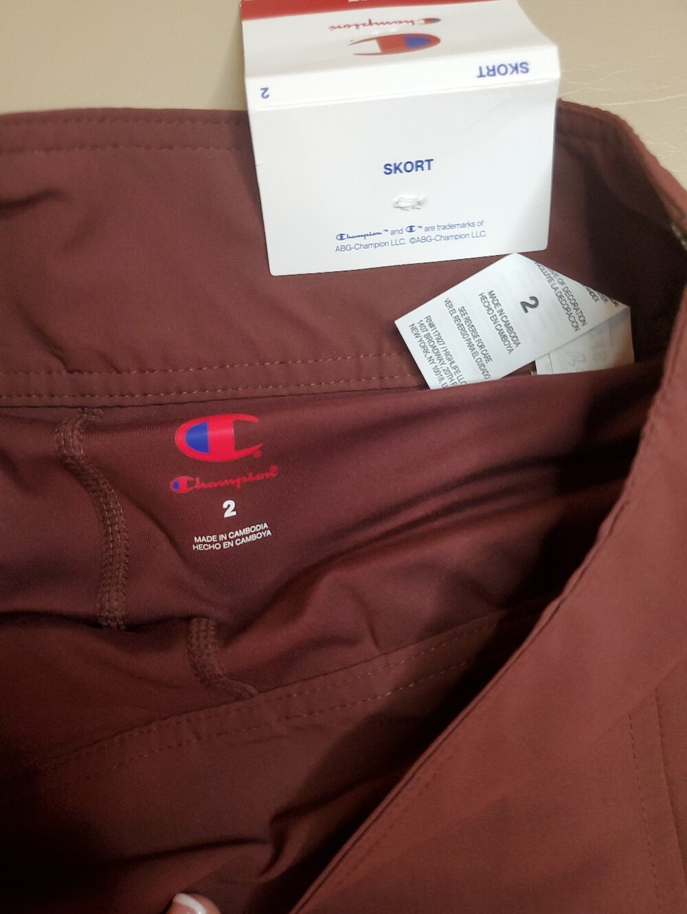 NWT Champion Ruby A-Line Pleated Mini Skirt Skort Women's Size 2 Side Zip - Picture 5 of 12